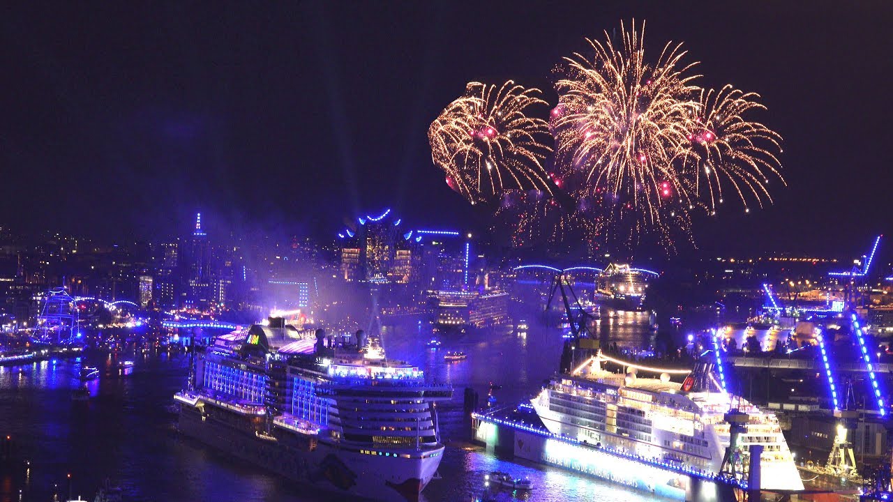 Blue Port / Cruise Days Hamburg 2019 / Auslaufparade / 4K ultra HD