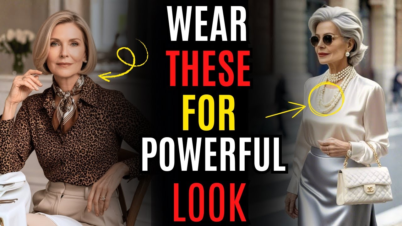 The 3-Accessory Rule That Makes Everyone See You as a Successful Woman After 60 | Aging Tips