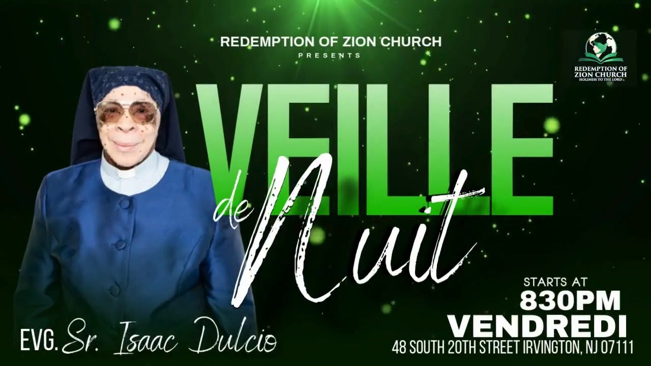 Redemption of Zion Church|Veille De Nuit |January 16, 2026