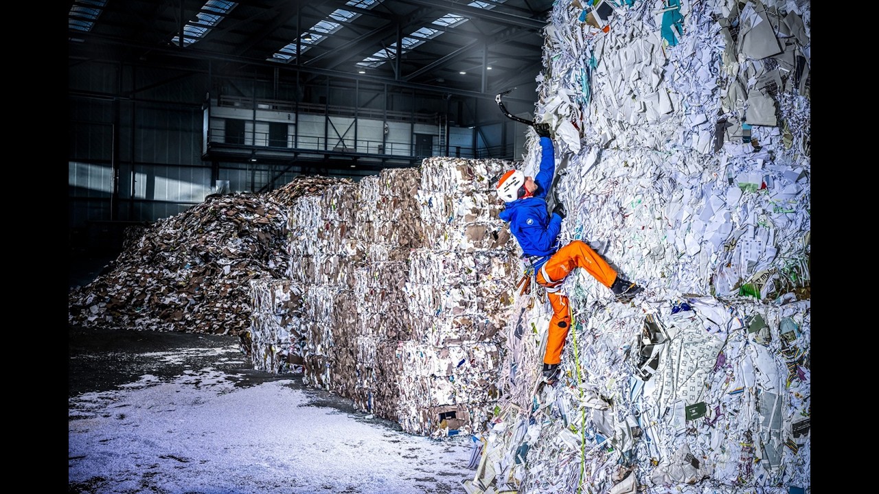 Pushing Boundaries &ndash; Swiss alpinist Jonas Schild climbs towering &ldquo;mountains&rdquo; of wastepaper