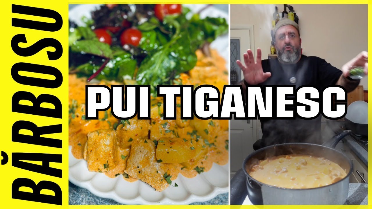 Pui tiganesc cu cartofi  🥰👌