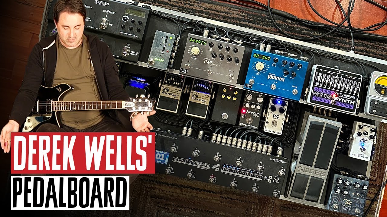 Derek Wells' Pedalboard