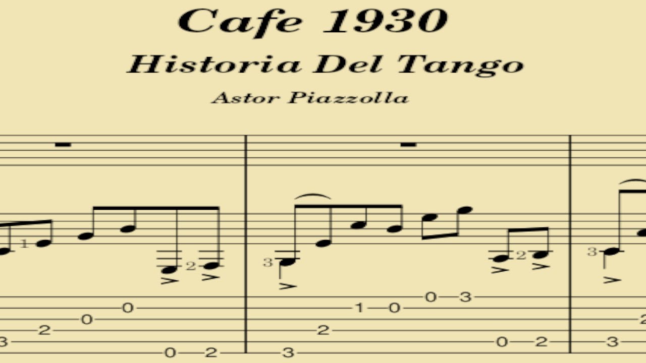 Café 1930 - Astor Piazzolla (Tablatura)
