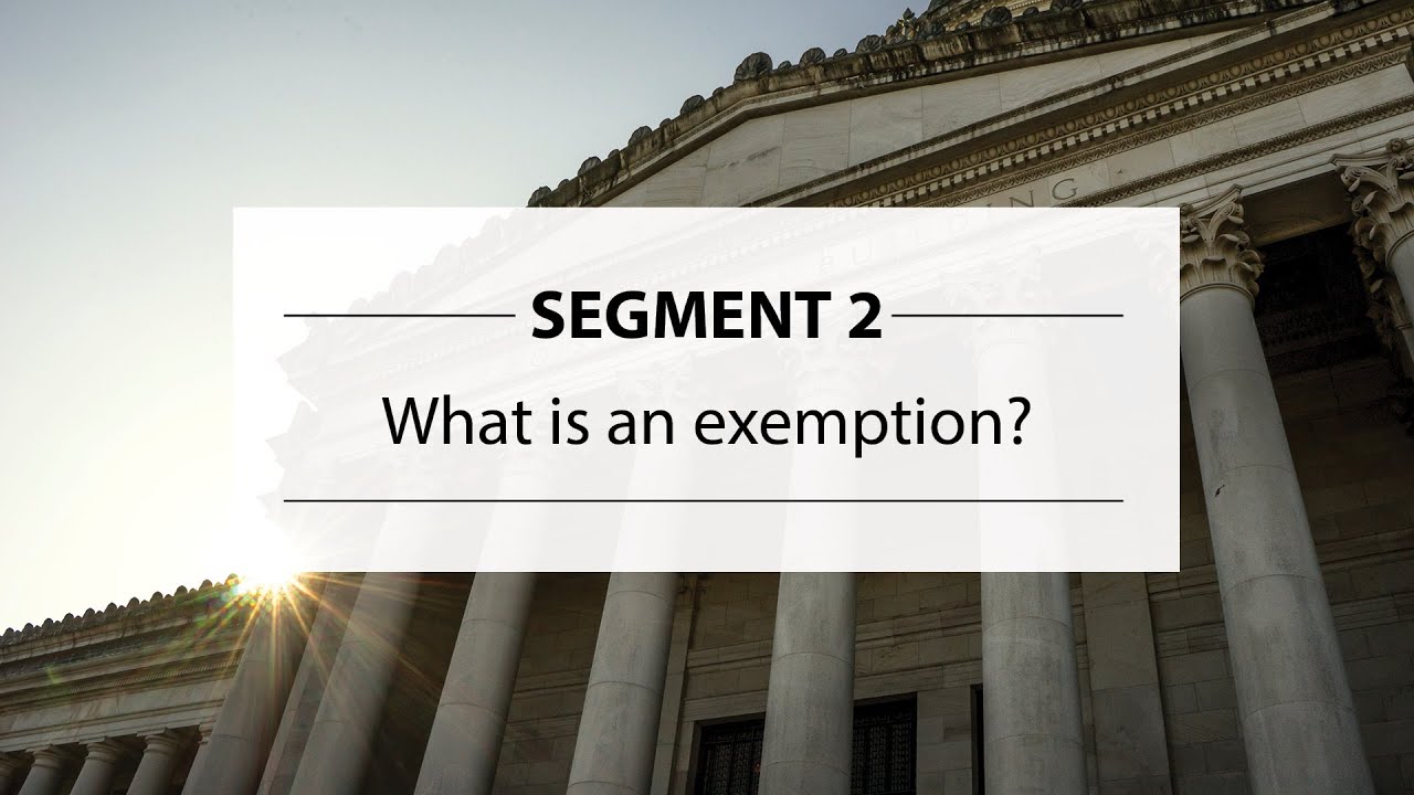 PRA Exemptions Training