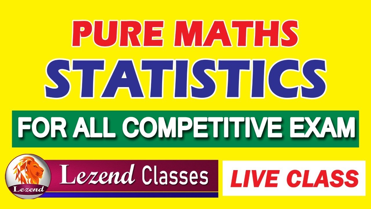 Lezend Classes#pure maths#statistics#venu sir#
