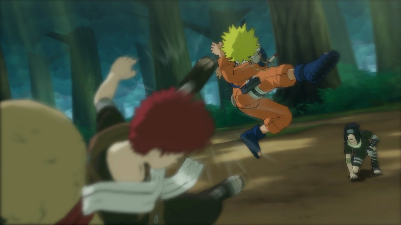 Naruto and Sasuke vs Gaara Full Fight - Naruto Ultimate Ninja Storm (4K 60FPS)