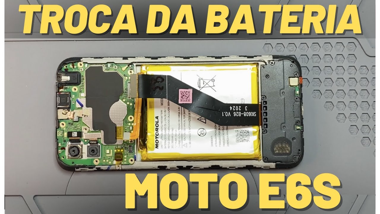 COMO TROCAR A BATERIA DO MOTO E6S PASSO A PASSO!