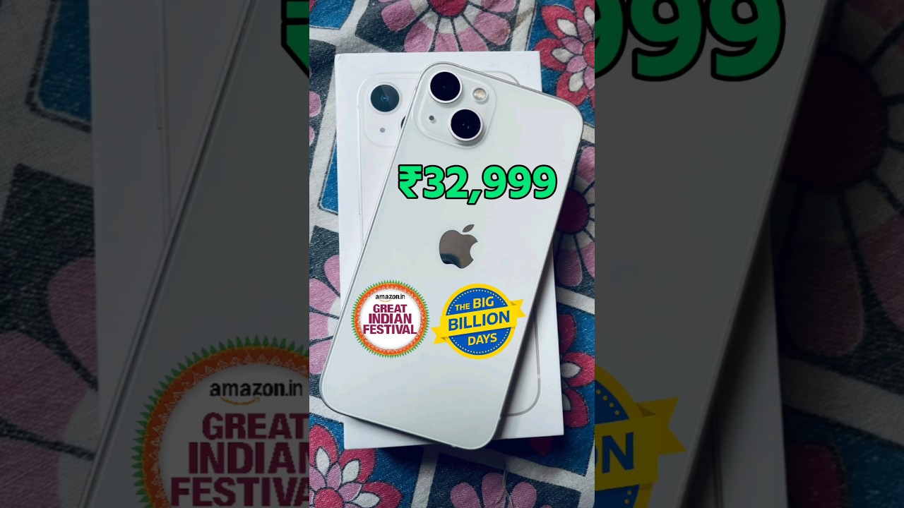 iPhone 13 Price in Amazon Great Indian Festival Sale & Flipkart Big Billion Day 2025 #shorts
