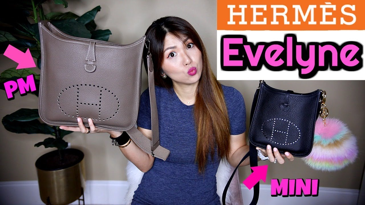 Hermes EVELYNE MINI VS PM | LOVE OR HATE?  WHAT FITS,, COMPARISON | CHARIS