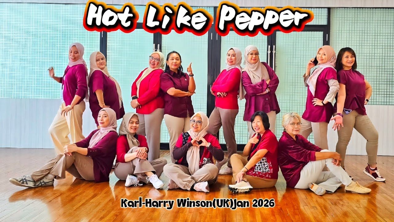 Линейный танец Hot Like Pepper || Карл-Гарри Уинсон (Великобритания), январь 2026 || Легкий/средн...
