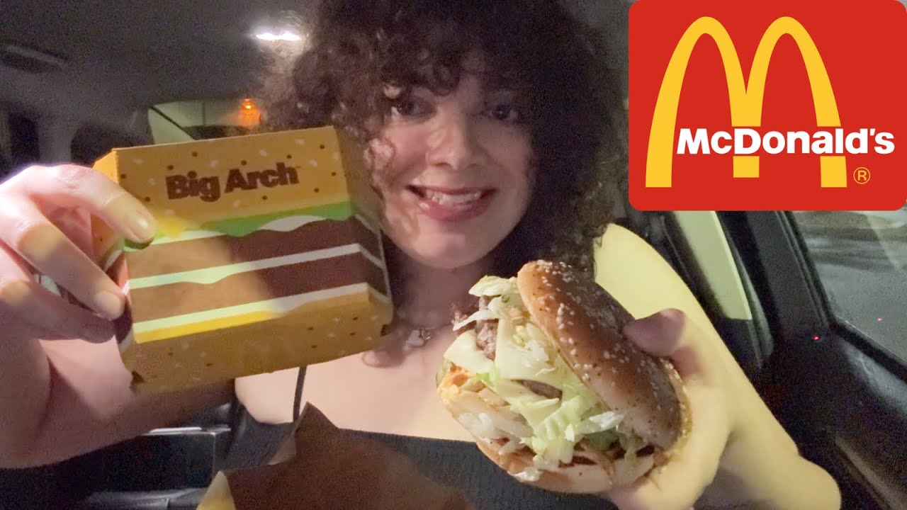 Trying McDonald’s NEW Big Arch Burger!!