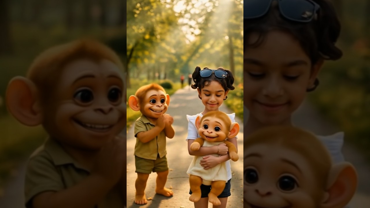 Three Little Hearts, One Big Adventure | Baby & Monkey Animation for Kids|
