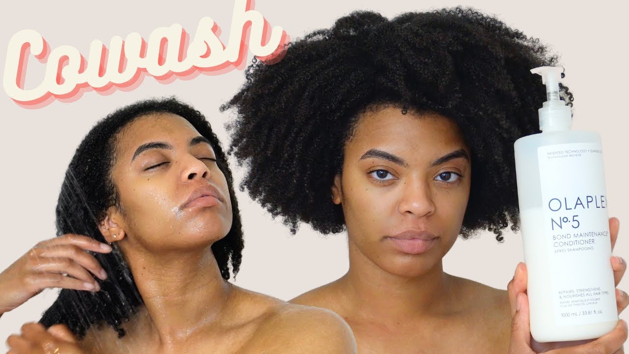 How I Cowash My Natural Curly Hair | Olaplex No.5