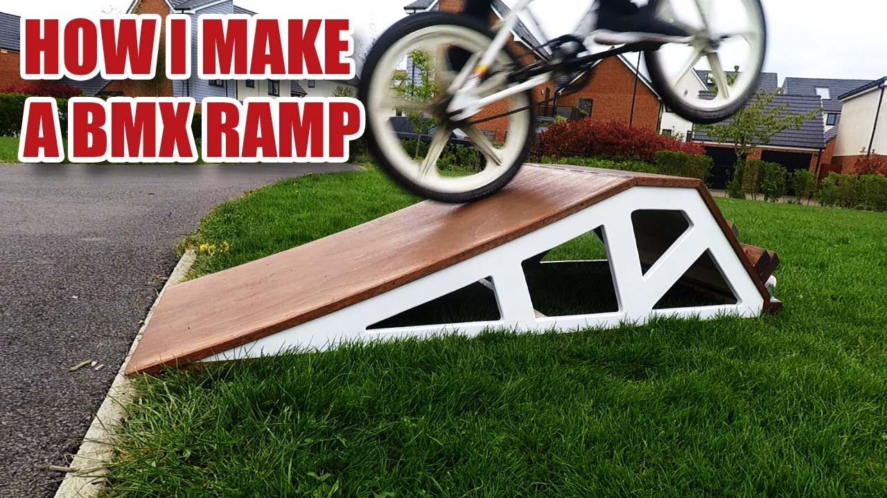 I made a BMX bike ramp for my kids!