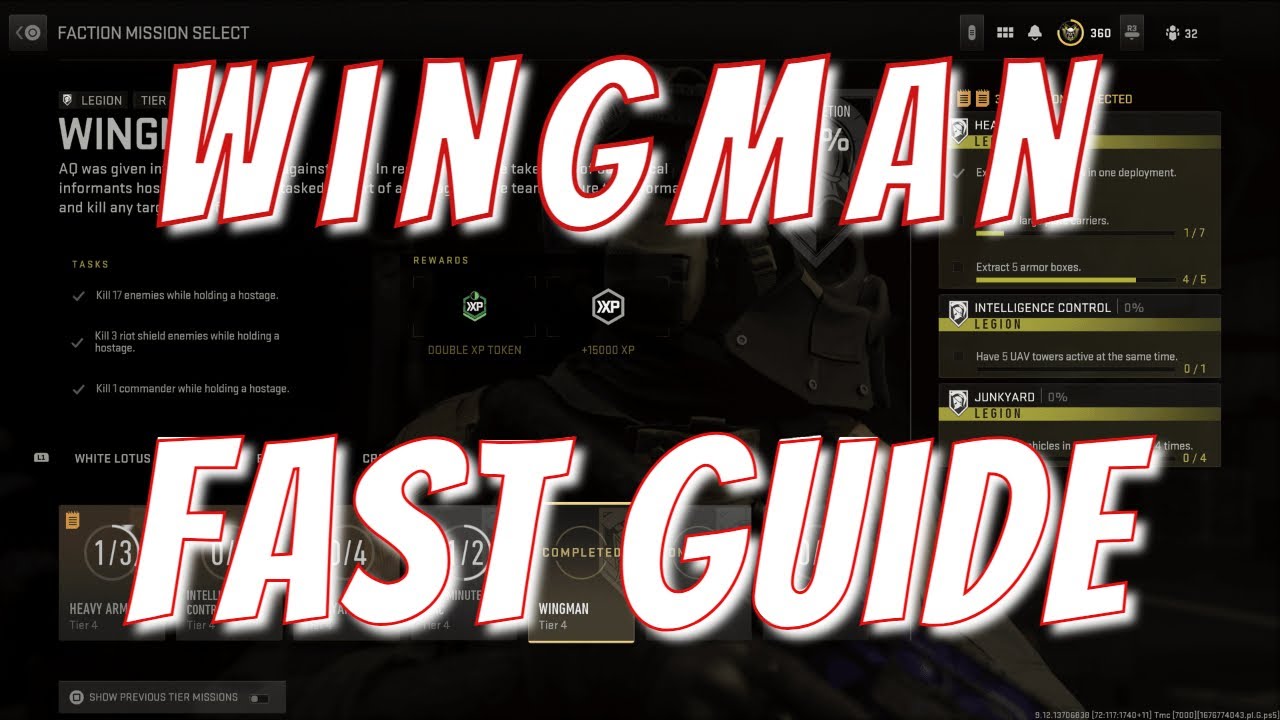 Mw2 Dmz *WINGMAN* Fast Guide !! (Legion Tier 4 Mission)