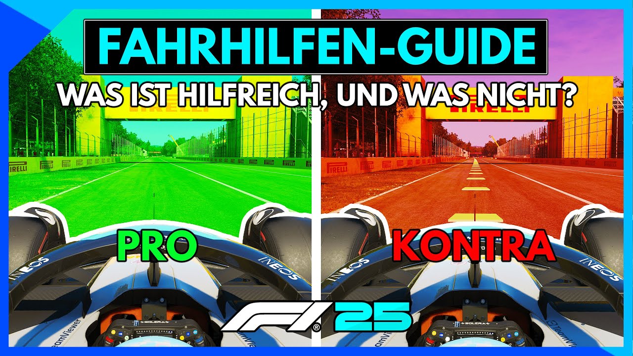 F1 25 - Fahrhilfen Guide - Was ist zu gebrauchen, was kann weg ?