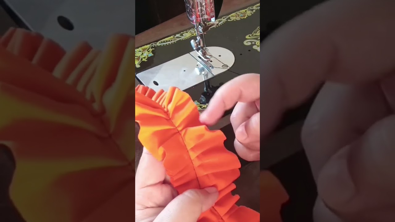 aprenda a como fazer frufru na m&aacute;quina dom&eacute;stica 😁 clica e confira ☝🏻