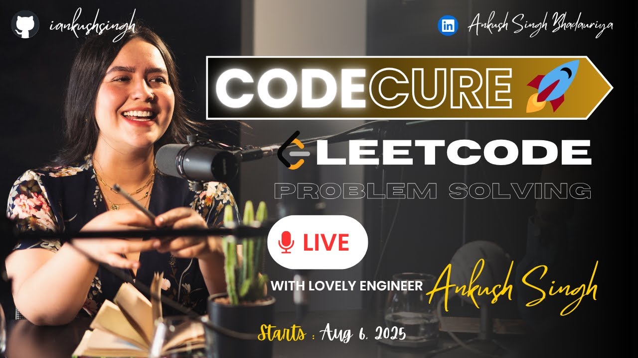 CodeCure Live Series Launch 🚀 | Daily LeetCode + DSA Series Revealed! 🚀 (Starts August!)  ⚡