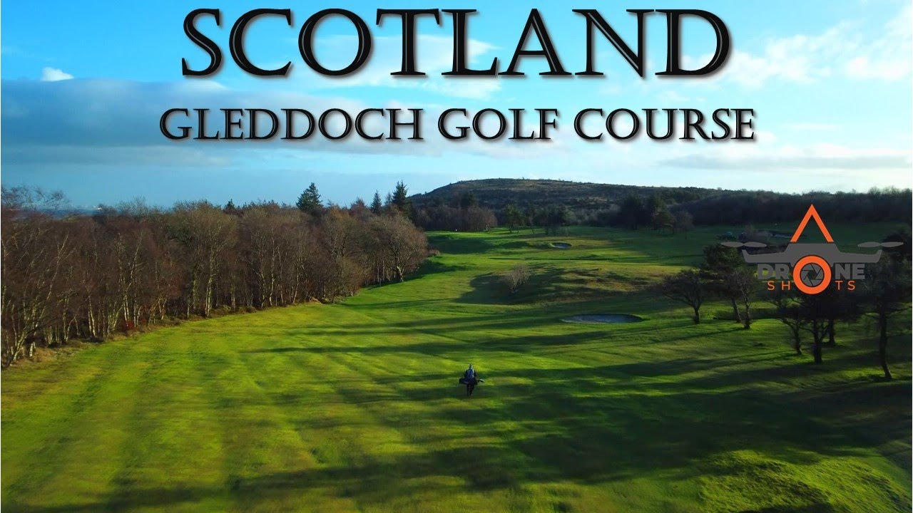 Scotland 4k drone footage | Golfing Gleddoch Golf Club