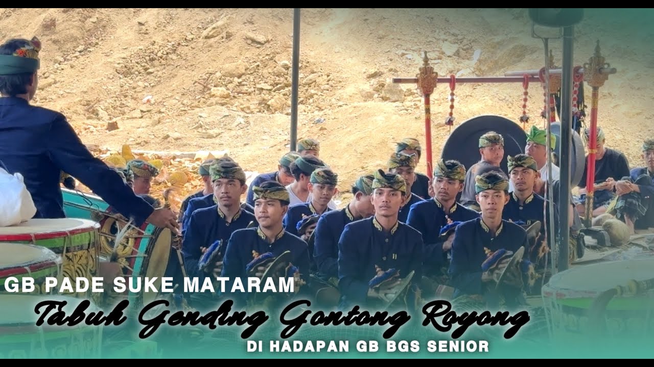 GENDANG BELEQ PADE SUKE MATARAM TABUHAN GENDING GONTONG ROYONG DI HADAPAN GENDANG BELEQ BGS SENIOR