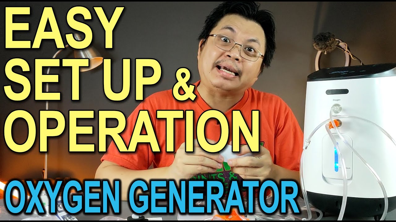 OXYGEN CONCENTRATOR  / PORTABLE OXYGEN GENERATOR MACHINE (JY-105W) - EASY SET UP & OPERATION - HOME