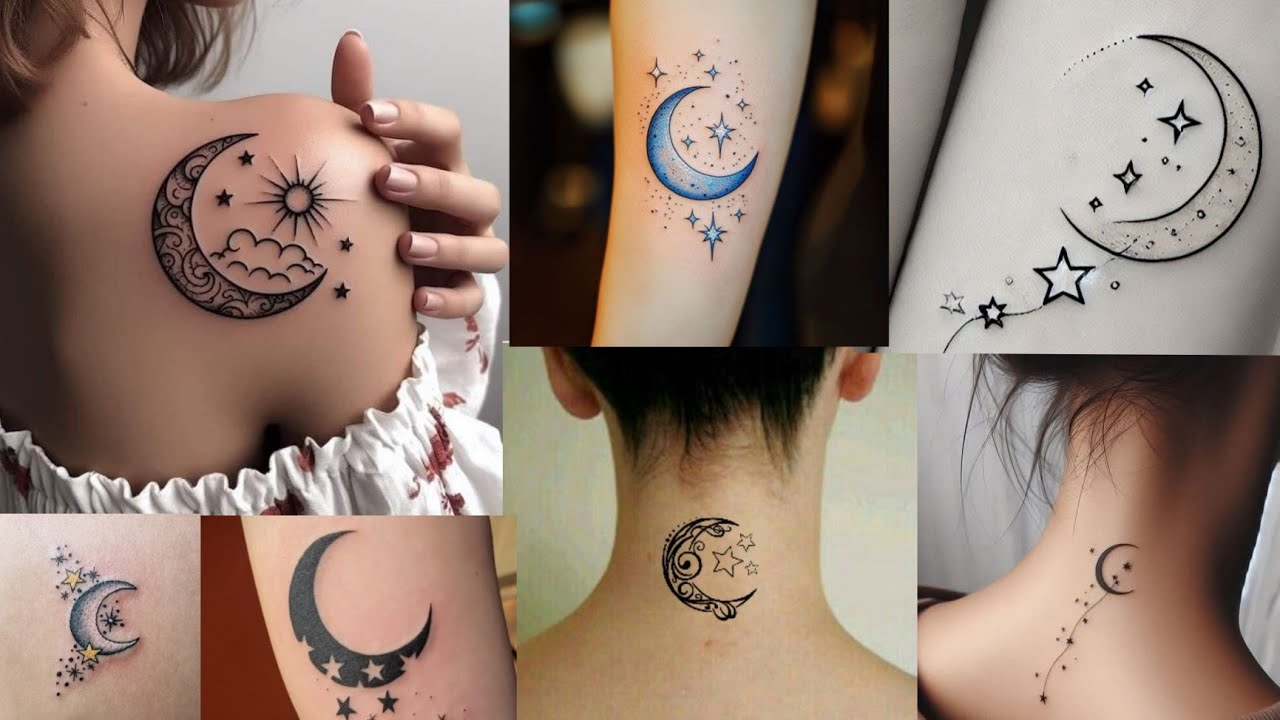 The Best Moon & Star Tattoo Designs #trending #tattoo #star