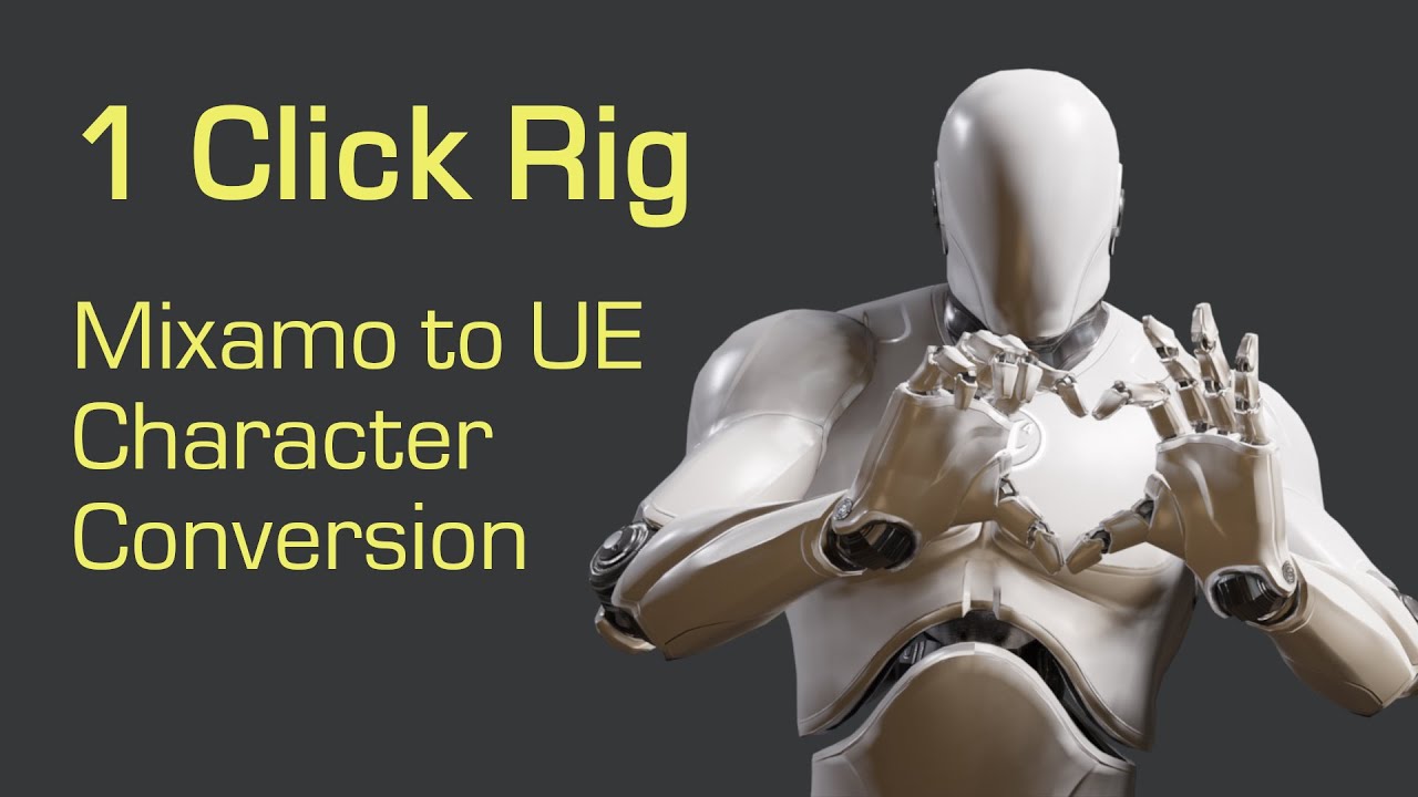 1 Click Rig. Mixamo to Unreal Engine