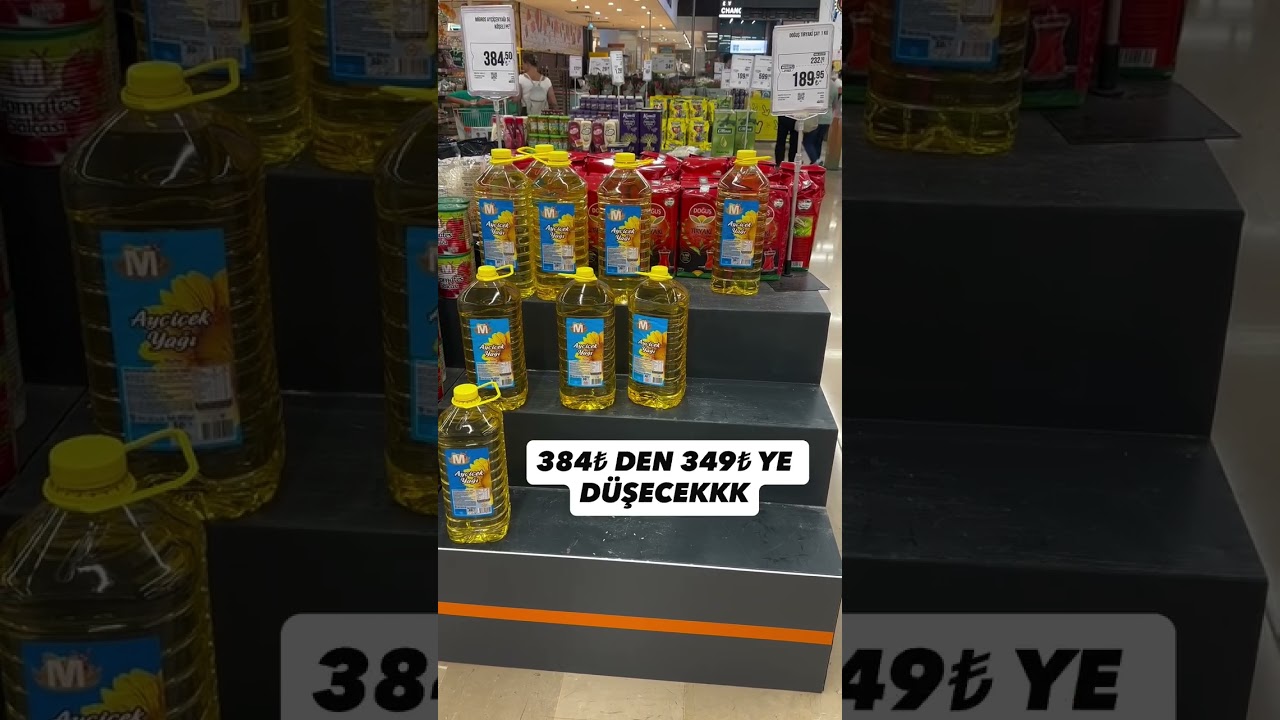 MİGROS&rsquo;TA YARIN 5L YAĞLAR İNDİRİME GİRECEK #shorts #migros #indirim #alışveriş #ay&ccedil;i&ccedil;ekyağı