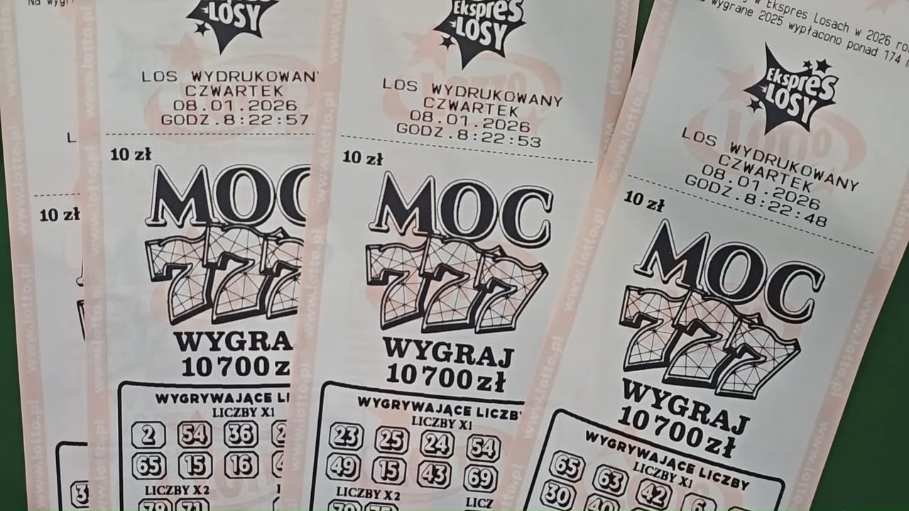 Ekspres Losy Lotto – MOC 777 #0016 👉 PREMIERA 👉 10 sztuk