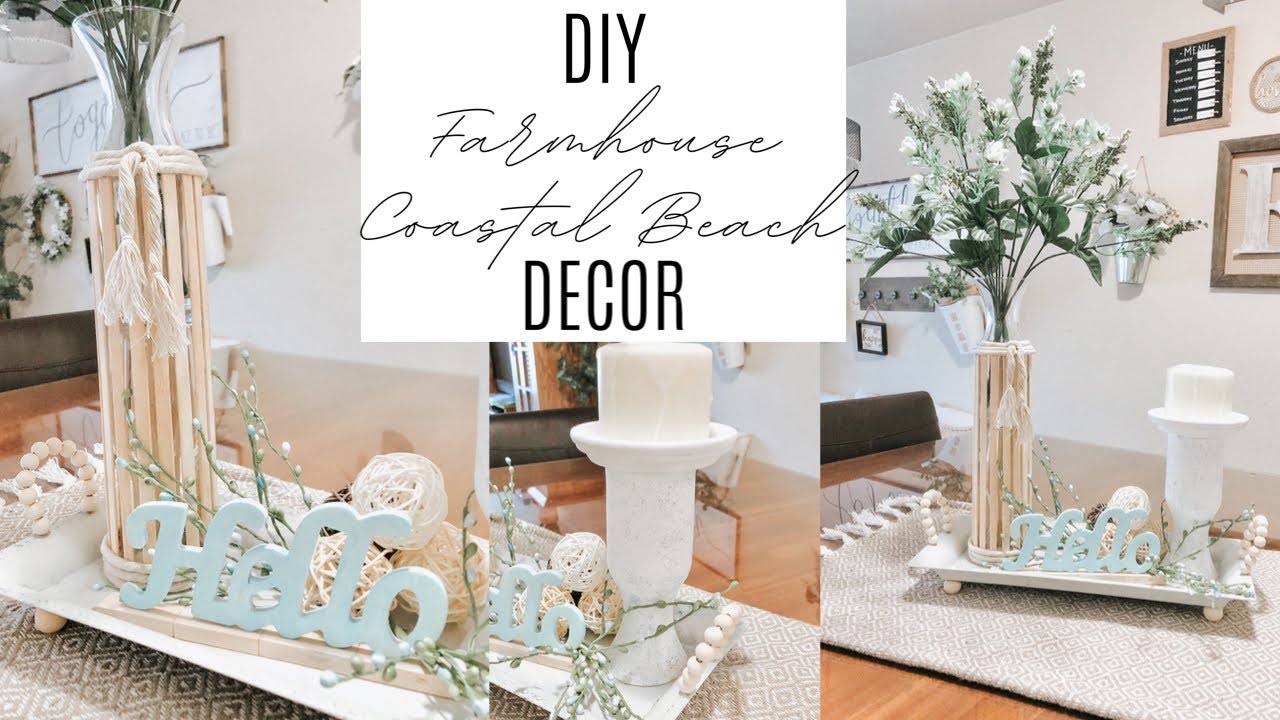 DOLLAR TREE DIY FARMHOUSE COASTAL BEACH DECOR 2020