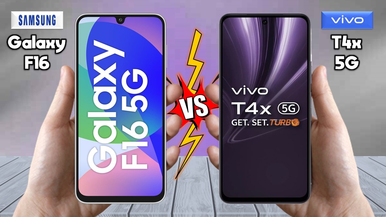 Samsung Galaxy F16 Vs vivo T4x - Which is BEST For You?