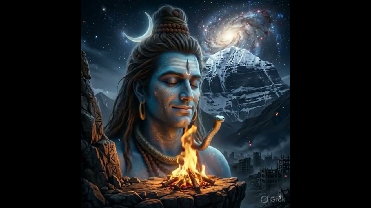 SHAMBHU: The Sound of Silence 🏔️🕯️🔱 ​​​ #Mahadev #Shambhu #ShivaMeditation #Bholenath #Adiyogi