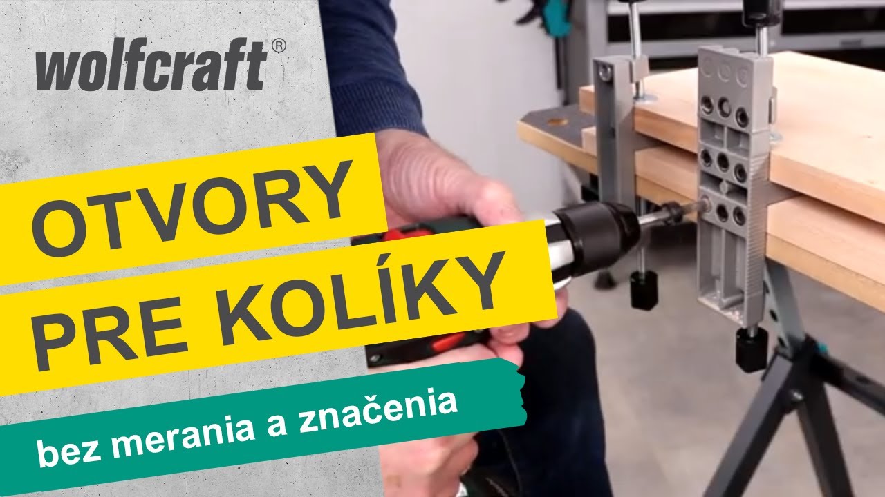 Praktická súprava na upínanie, vŕtanie a spájanie kolíkmi  | wolfcraft
