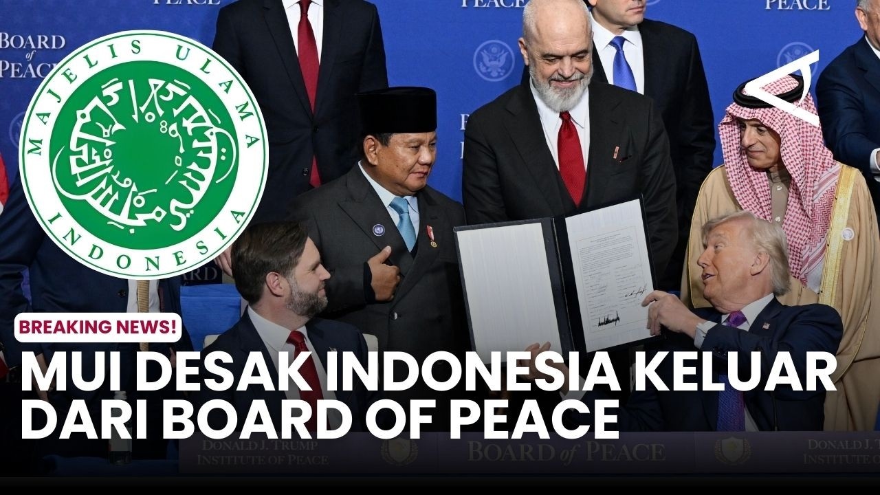 MUI Desak Indonesia Keluar dari Board Of Peace