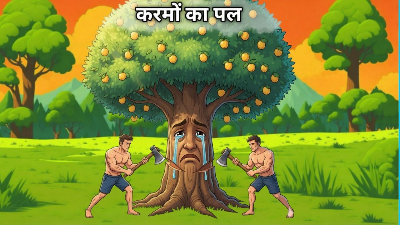 कर्म का फल😍कर्म से बड़ी कोई ताकत नहीं | ये कहानी आपकी सोच बदल देगी 😘 Cartoon  Moral Story ......
