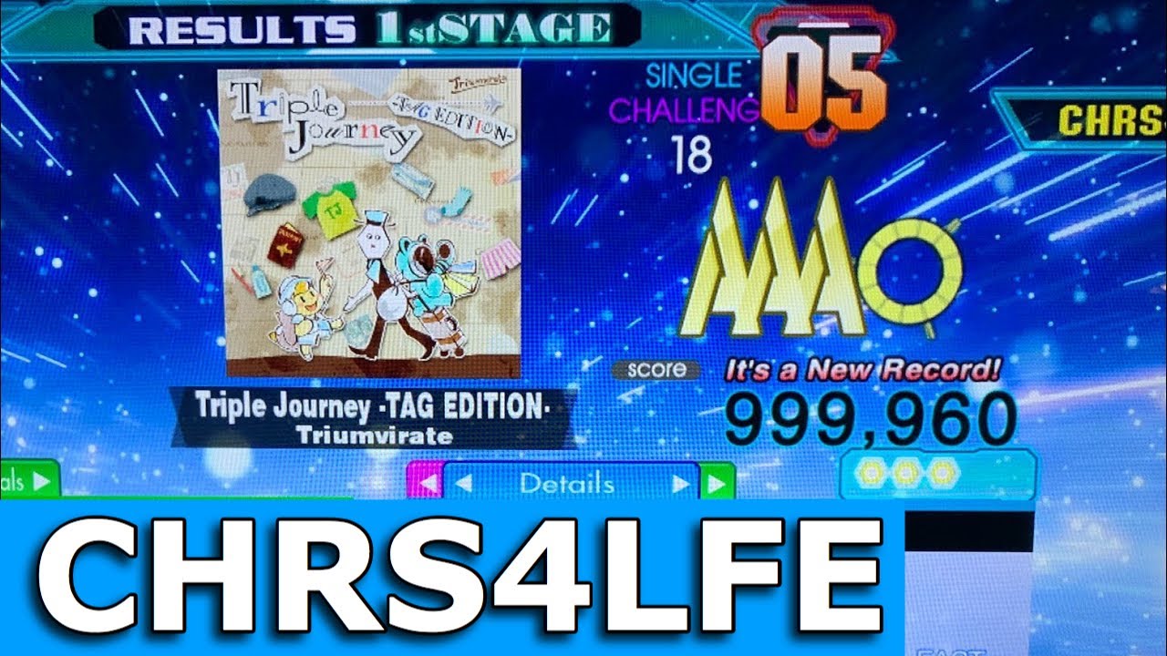 Triple Journey (CSP-18) 4p PFC 999,960 World Record [DDR A20]