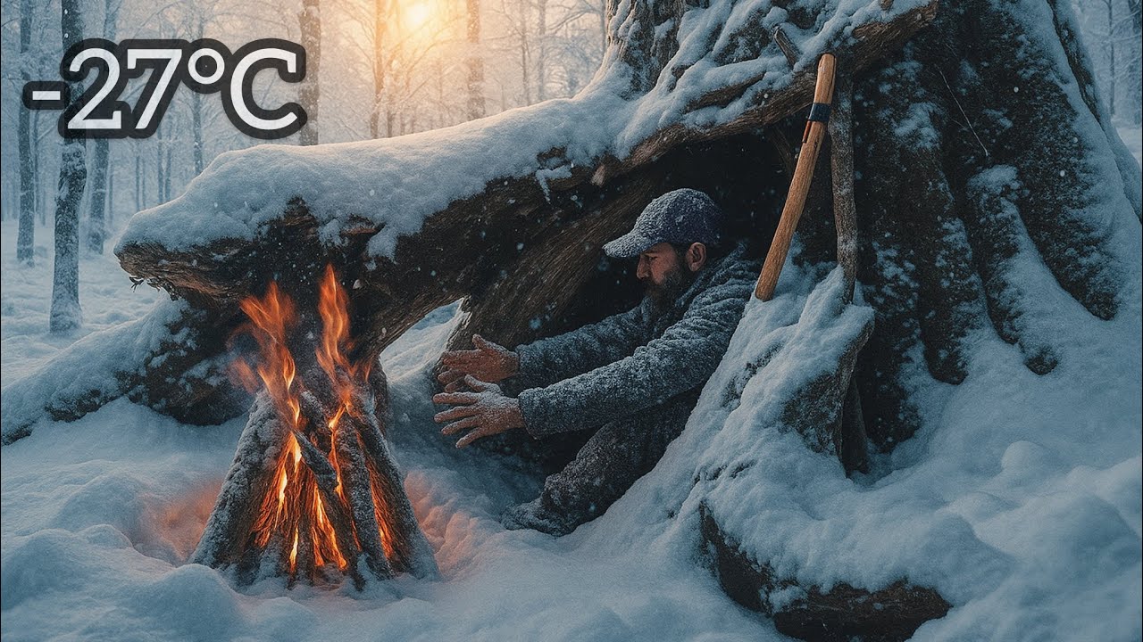Can I Survive Alone in a-27&deg;C Blizzard for 2 Days? No sleeping bag, just fire