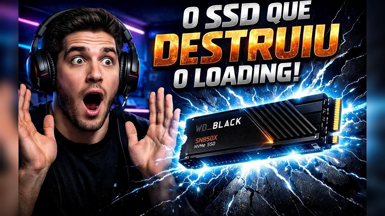 O FIM DAS TELAS DE CARREGAMENTO! 🎮 Vale a pena o WD Black SN850X?