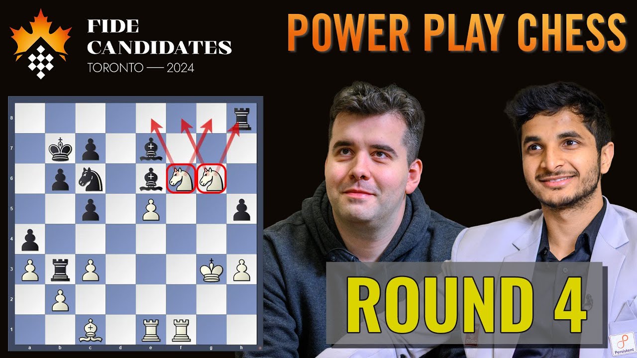 Ian Nepomniachtchi vs Vidit Gujrathi | FIDE Candidates 2024 | Round 4
