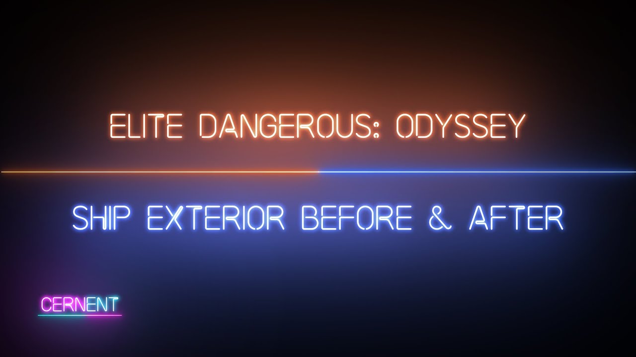 Elite Dangerous: Odyssey - Ship Exterior Before And After