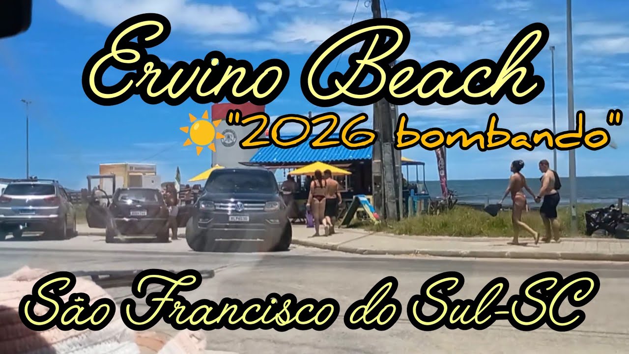 Praia do Ervino, passeio pelas ruas no verão 2026☀️✨