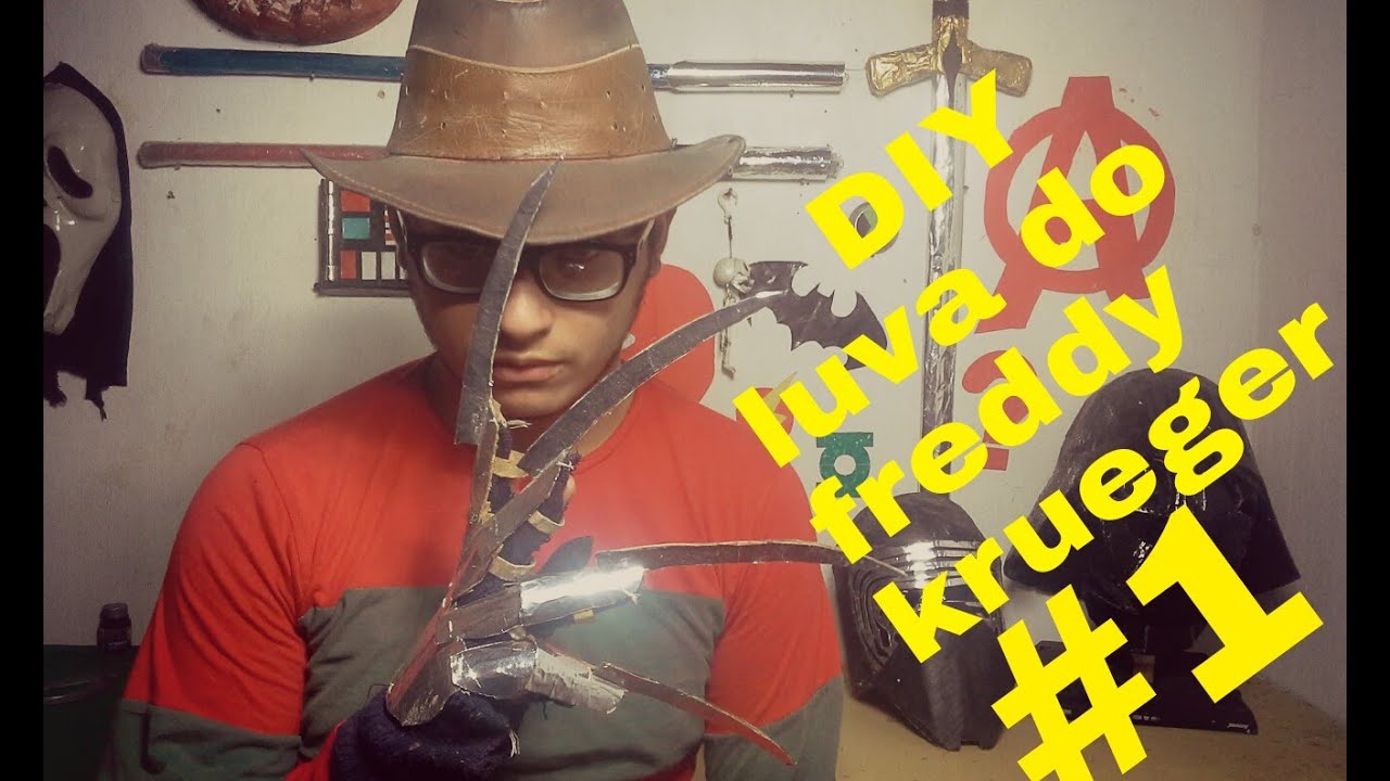 DIY-como fazer a luva do freddy krueger parte 1