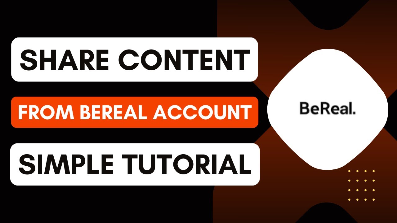 How To Share Content From BeReal
