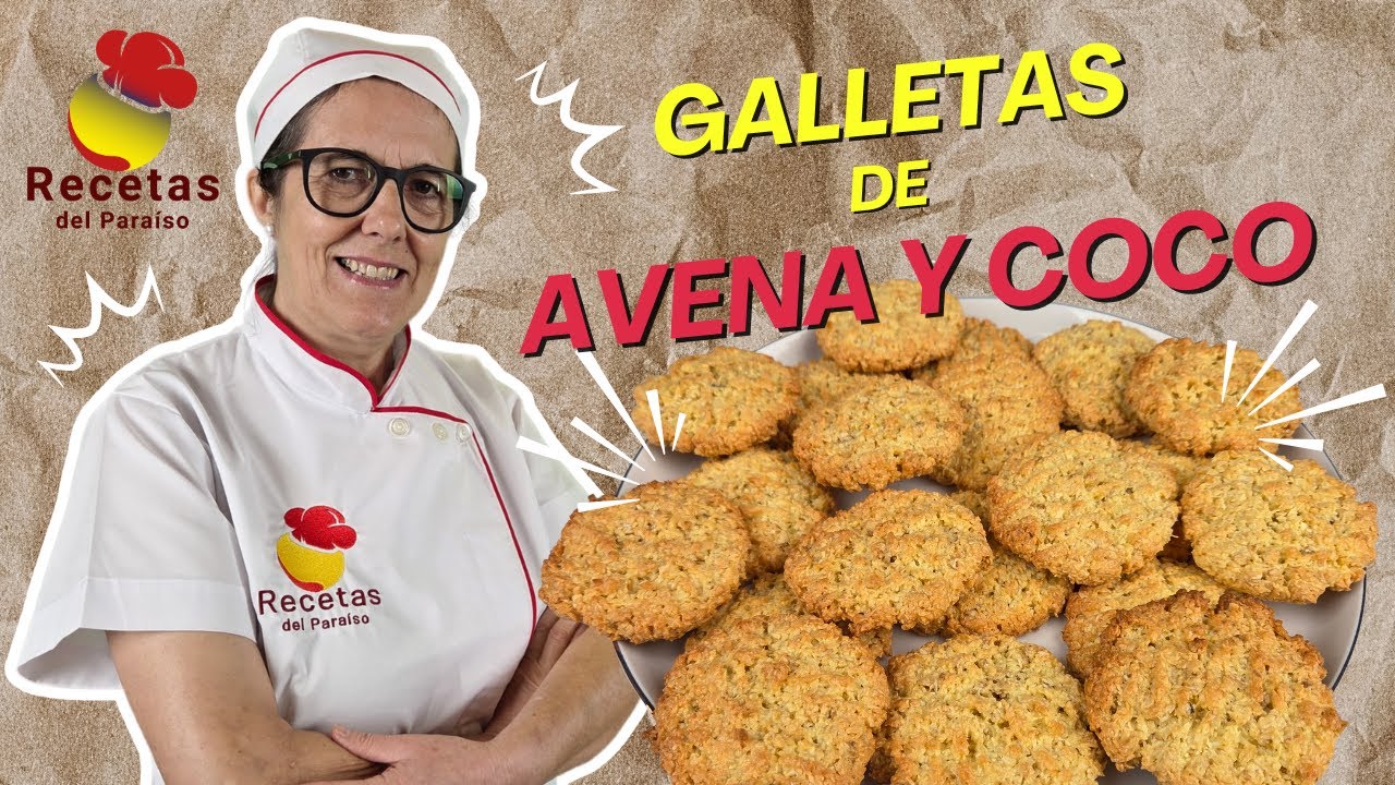 Galletas de avena y coco (muy fáciles de hacer) - 🍋 RECETAS DEL PARAÍSO