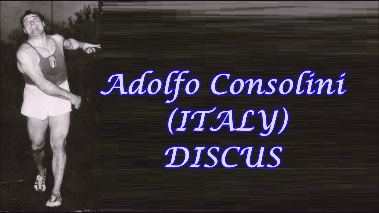 Adolfo Consolini (ITALY) DISCUS (broke 4 times the world record)