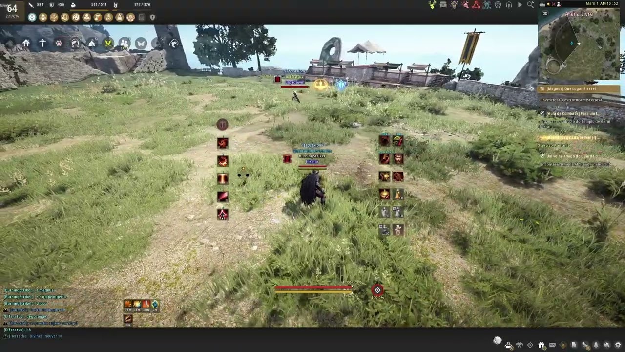 Striker BDO! PvP contra o efferatus, uma das melhores serafins do SA,!