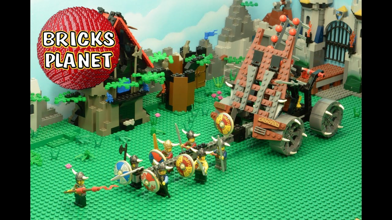 Army of Vikings with Heavy Artillery 7020 LEGO Castle - Stop Motion Review
