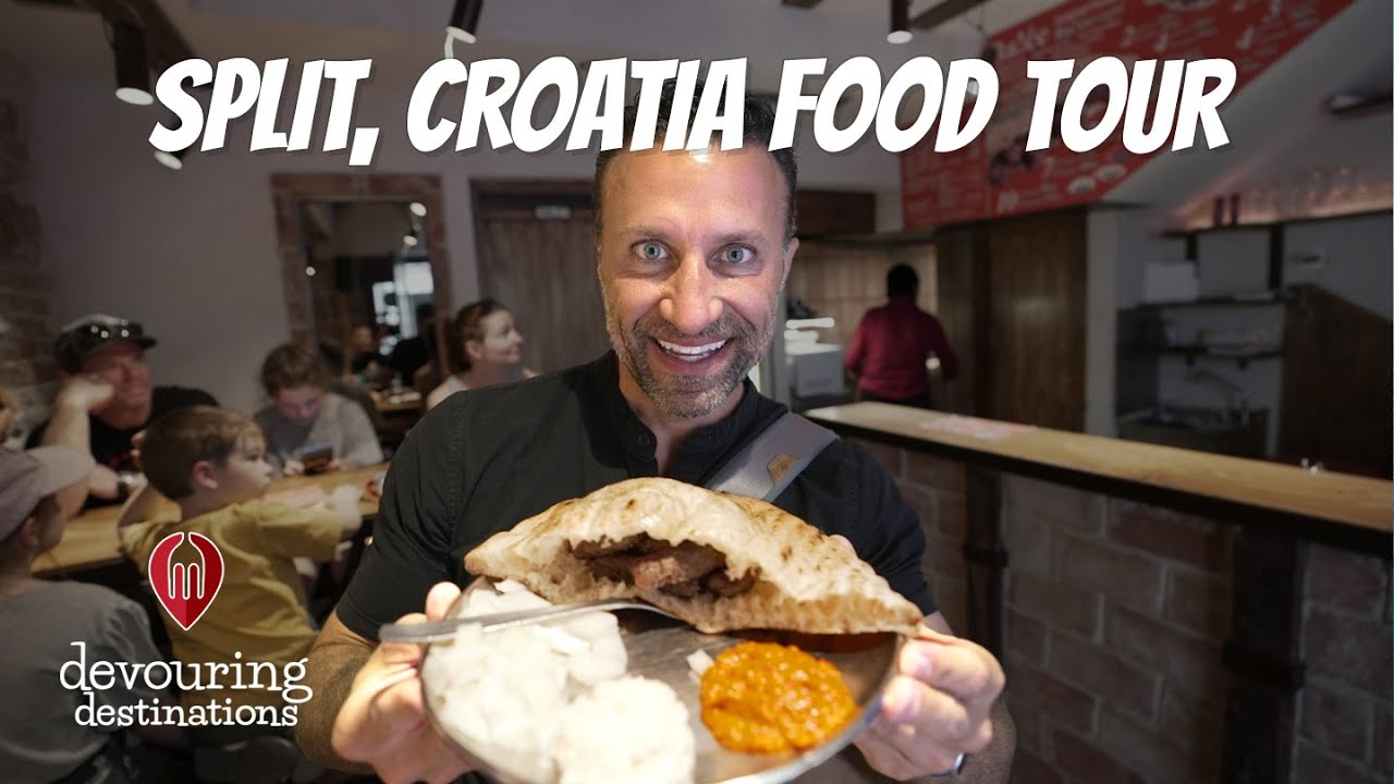Split Croatia Food Tour + Top Croatian Food + Top Restaurants From Our Split Croatia Travel Vlog 4K