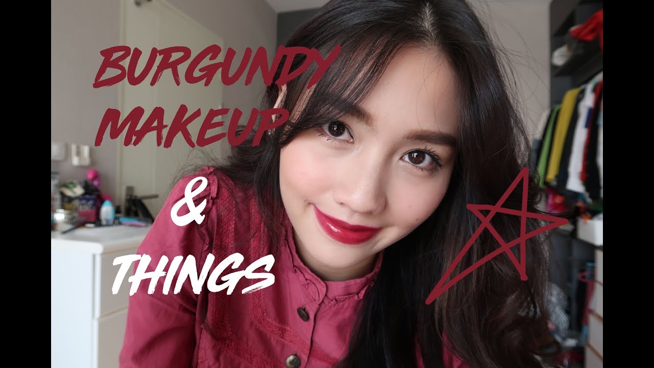 แต่งหน้าโทนสี burgundy เน้นปากปัง พร้อมสูตรขนตาเด้งแบบล้างง่าย | METALMETAL