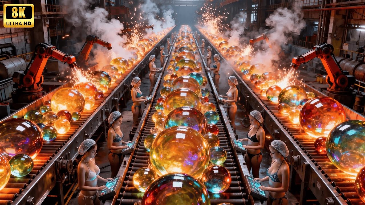 Inside the World&rsquo;s Most High-Tech Glass Factory: The Incredible Marble Making Process